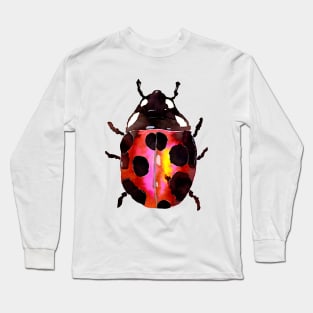 Watercolor Ladybug Long Sleeve T-Shirt